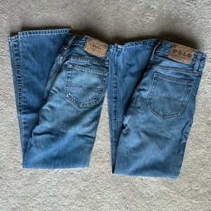 Two pairs boys Ralph Lauren Polo Jeans